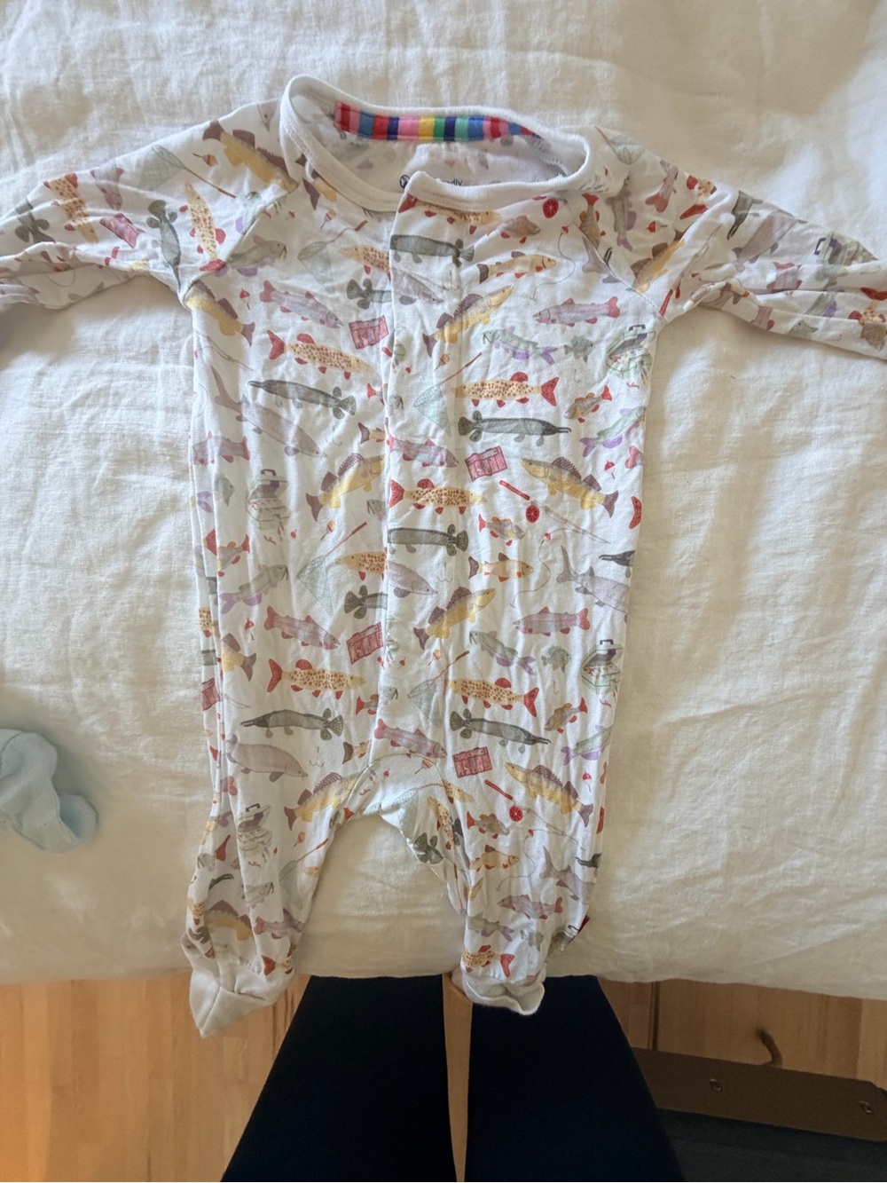 Magnetic Me Pajama with Fish Print & Convertible Hand / Feet